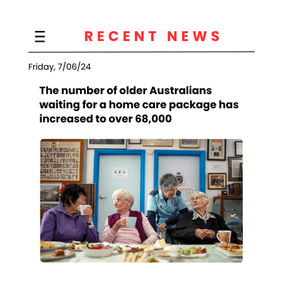 The Wait for Home Care Packages has Increased The Wait for Home Care Packages has Increased